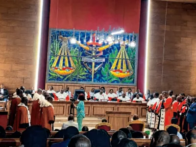 Une vue des magistrats au Palais de justice.