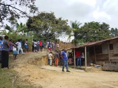 Maison de la victime d'une fusillade à oyem