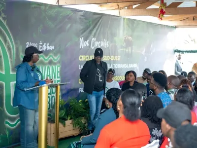 Pr Marcelle Ibinga épse Itsitsa, ministre du Tourisme présentant la nouvelle édition.