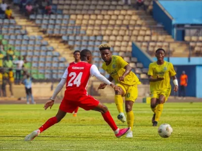 Match de l'As Mangasport face à African Stars