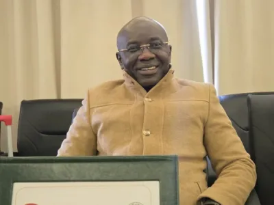 Me Florent Mounguengui, président de la Chambre nationale d'huissiers de justice du Gabon