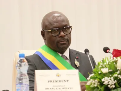 Michel Régis Onanga Ndiaye, président de l'Assemblée nationale