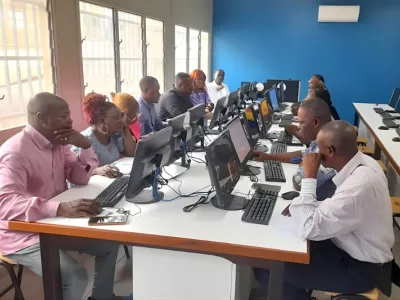 Vue du personnel ATOS de l’INSG en formation sur le numérique