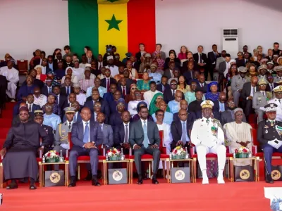 Brice Clotaire Oligui Nguema, président du Gabon et Bassirou Diomaye Faye, président du Sénégal