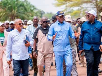Brice Clotaire Oligui Nguema, président du Gabon, visitant l’USTM le week-end écoulé