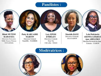 Une vue des participantes au webinaire de La Communauté des dirigeantes africaines 