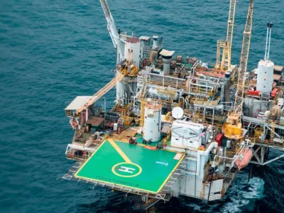 La plate-forme pétrolière de Perenco. © DR