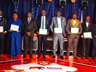 Cérémonie de remise des médailles du travail chez Assala Gabon