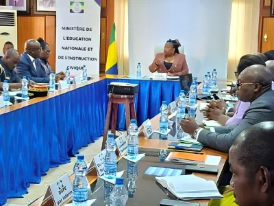 Camelia Ntoutoume-Leclerq, ministre de l'éducation nationale