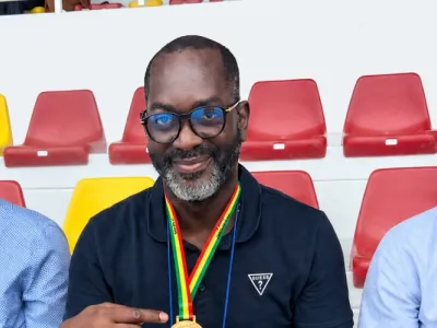 Stéphane Soami-Mabiala, président de la Fédération gabonaise de natation.
