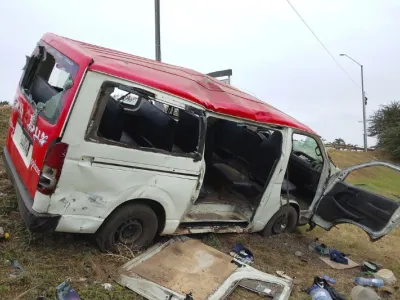 Le taxi-bus au sortir de l’impact mortel