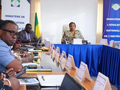 Les membres de la commission à l’issue des travaux d'orientation en 6e