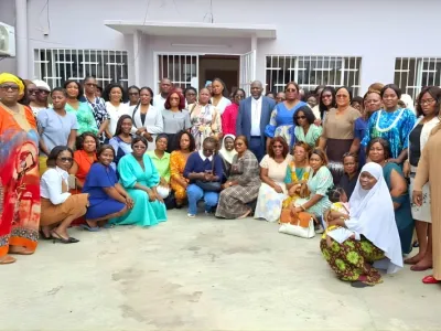 Les prestataires de la santé “mère-enfant” lors du lancement de l’atelier.