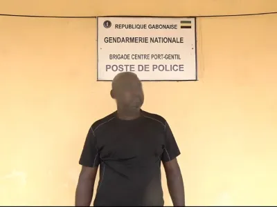 Diengoula Mombo Alain Cédric, le violeur de sa fille écroué à la prison de Port-Gentil.