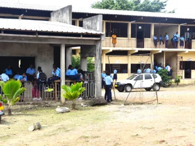 Une vue de l'intérieur du collège Mabignath.