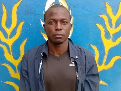 Le clandestin arrêté à Meyo-Kyè, le 1er août 2025.
