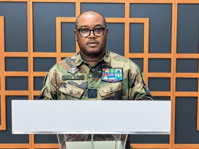 Charles Hubert Bekale-Meyong, chef d'état-major de la marine nationale.