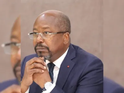 Alain-Claude Bilie-By-Nze, un des candidats à la dernière présidentielle qui pourrait se voir pénalisé, faute de quitus. © Jocelyn Abila