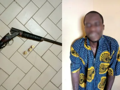 Arnauld Emane aurait tiré sur sa victime à l’aide de son fusil de chasse. © Arnauld Emane  