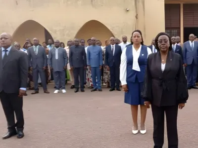 La gouverneure et les responsables administratifs de l’Ogooué-Ivindo