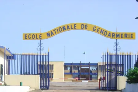 Entrée de l'école Nationale De Gendarmerie Du GABON © DR