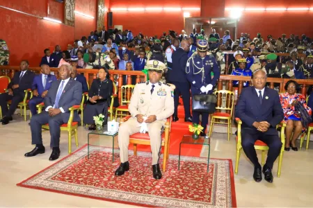 Le président de la Transition Oligui Nguema lors de la rentrée judiciaire 2024-2025. © DR