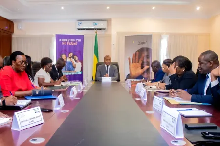 Une mission conjointe réunissant les agences de l’UNFPA, de l’UNICEF, de l’OMS et d’ONUSIDA, ainsi que la coordination du système des Nations Unies au Gabon