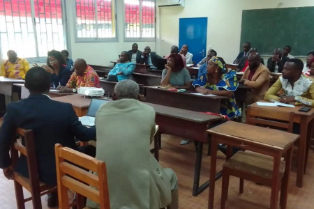 Une vue des enseignants chercheurs lors de la formation 