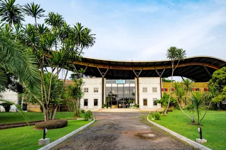 Un aperçu externe de l'institut français au Gabon. © DR 