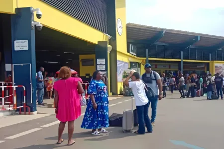 Le quai de la gare Setrag de Franceville. © DR 