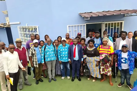 Les participants au séminaire au terme des travaux, ( RPM ). © DR 