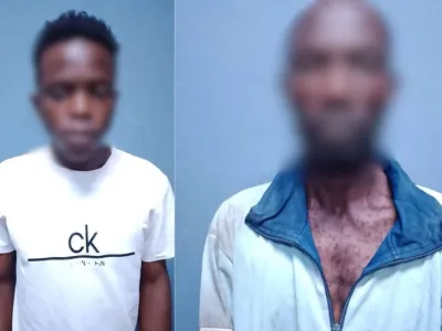 Darlin Mabounda, le beau-père et le voisin Weslas Maganga Moussavou méditent sur leurs errements en prison.