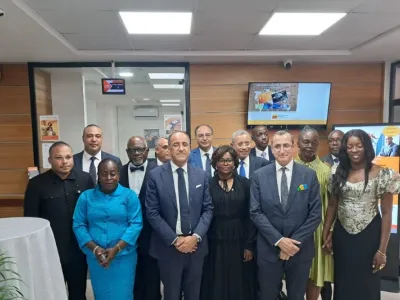 Le directoire de l’UGB lors de l’inauguration