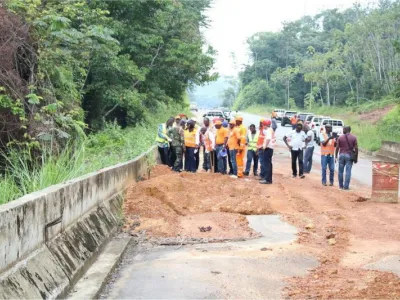 Le financement de la route Ndendé-Tchibanga reste l’unique condition pour la reprise des travaux. ©  Mihindou Mihindou 