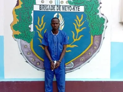Jeremy Ebang Nziengui à son passage à l’unité de gendarmerie.