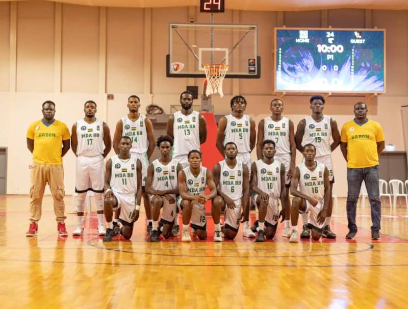 L’équipe gabonaise de Moanda Basket © DR