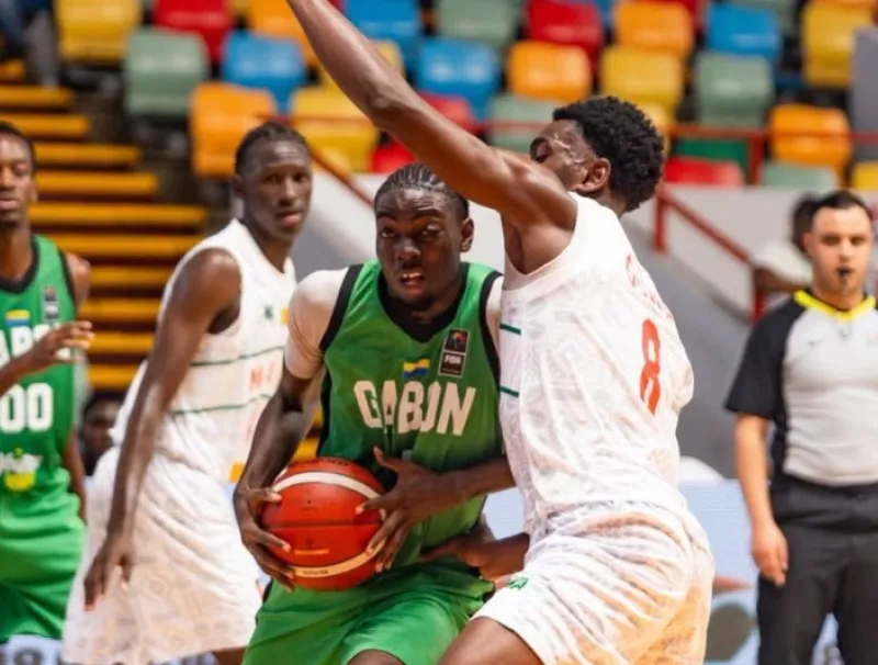 Equipe Nationale de basketball lors de la compétition de l'Afrobasket U18