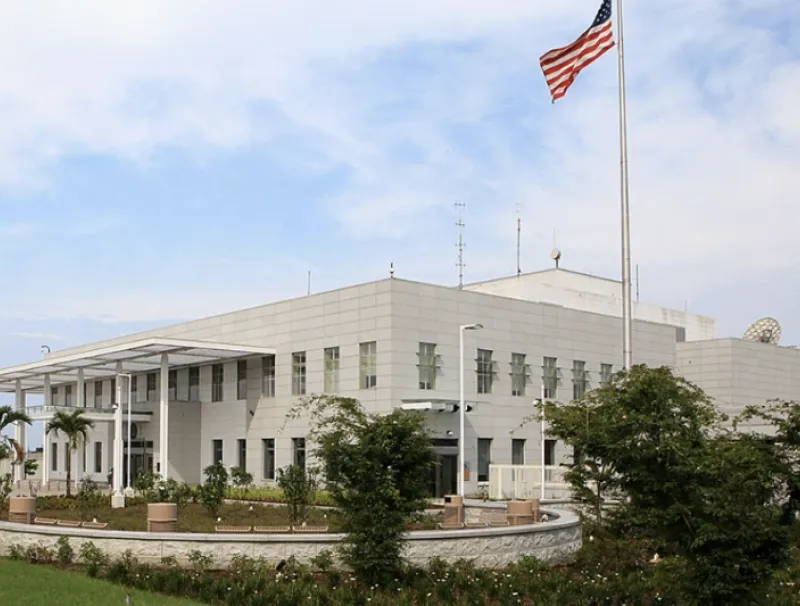 Le siège de l’ambassade des États-Unis à Libreville