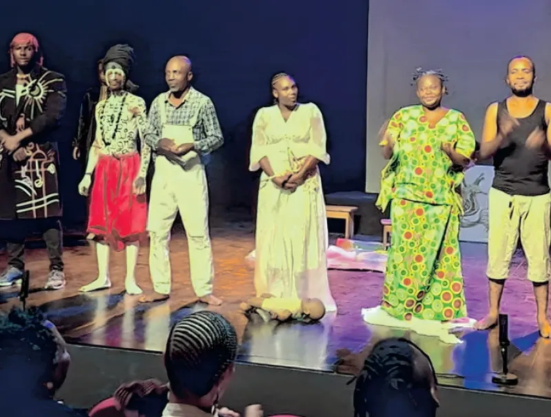 L’atelier dramatique Eyeno après sa prestation