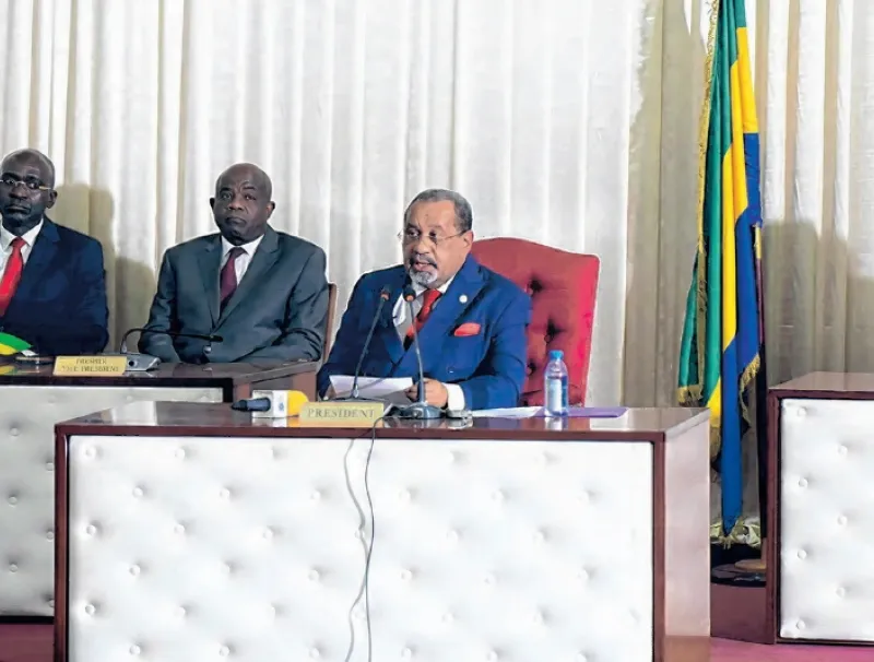 Guy-Bertrand Mapangou, président du Conseil Economique, Social, Economique, Environnemental et Culturel