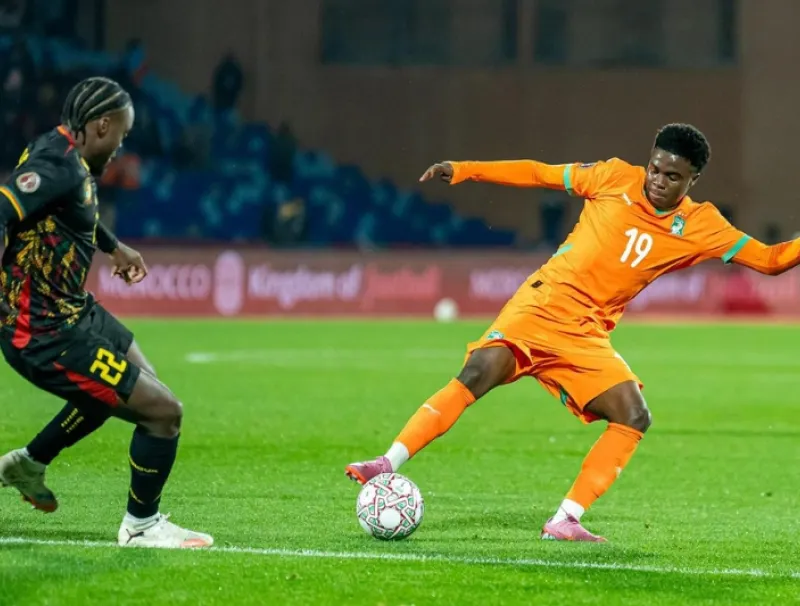 Joueurs de la Côte d'ivoire et du Cameroun