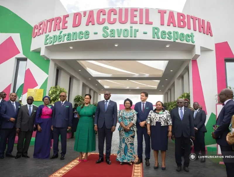 Brice Clotaire Oligui Nguema inaugure le Centre d'accueil Tabitha