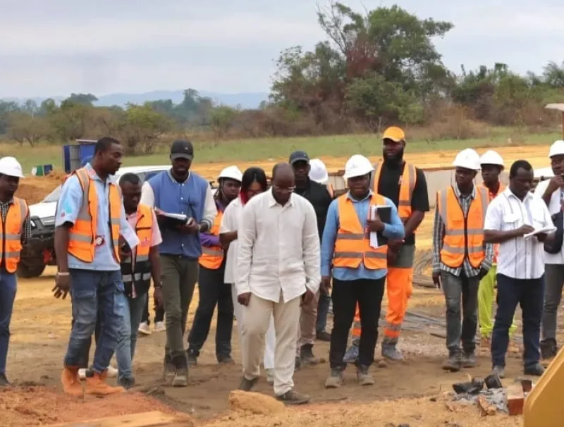 Chantier d'Ebomaf dans la Ngounié.