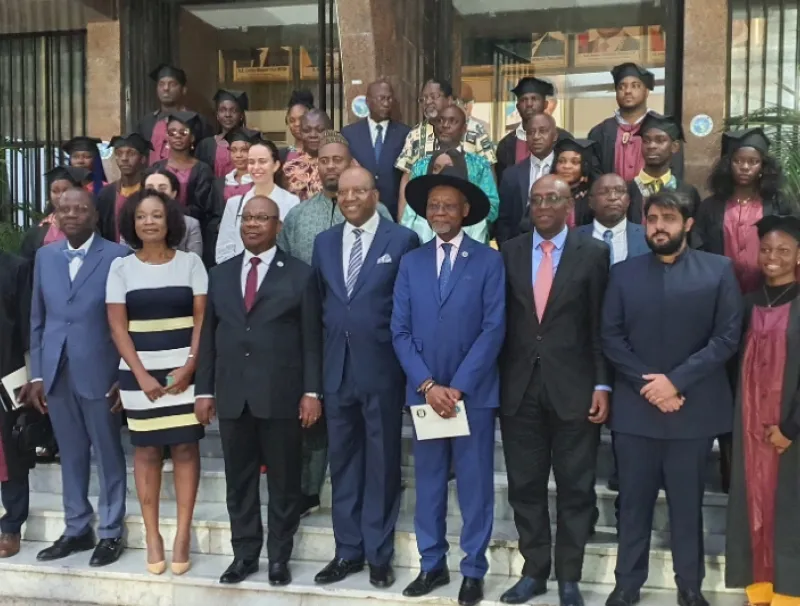 Une vue des chercheurs après l’ouverture officielle du ‘‘Campus Mbongui’’
