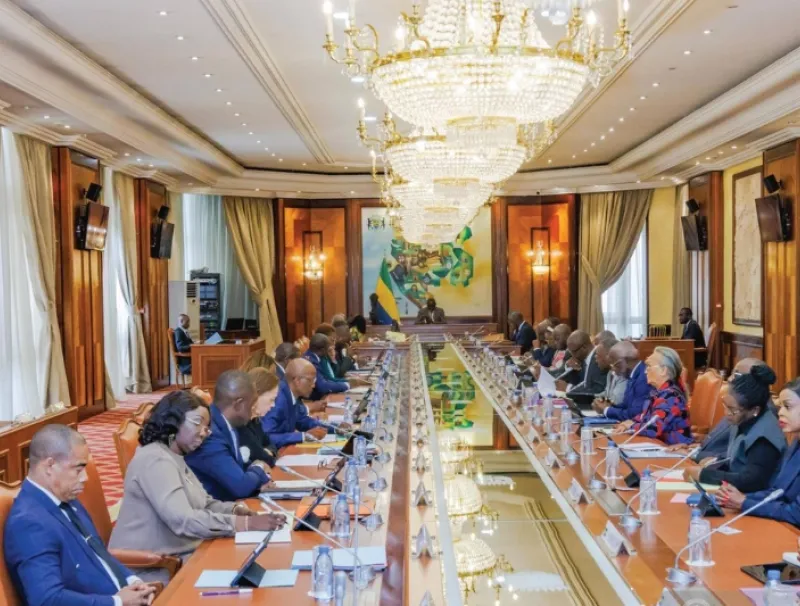 Conseil des ministres au Gabon