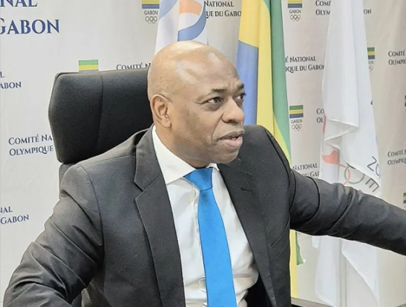 Crésant Pambo, président du Comité national olympique du Gabon (CNOG)