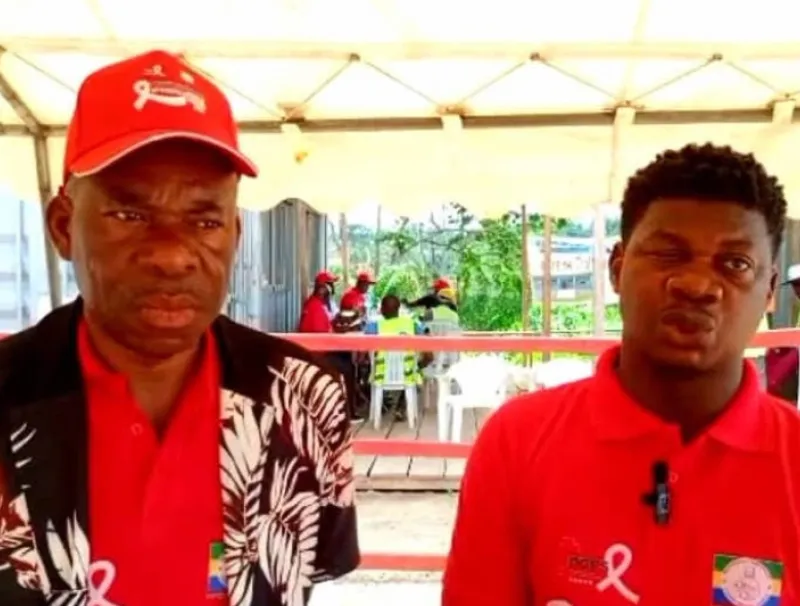 Phase de dépistage sur le chantier Nzela-Bola