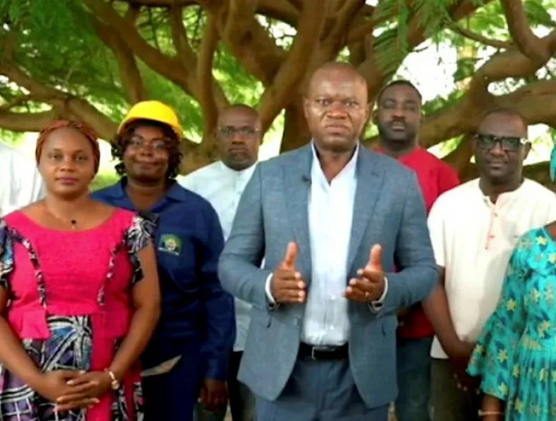Le chef de l’Etat, Brice Clotaire Oligui Nguema, annonçant la mise sur pied d’une nouvelle formation politique, le 28 juin prochain. © DR