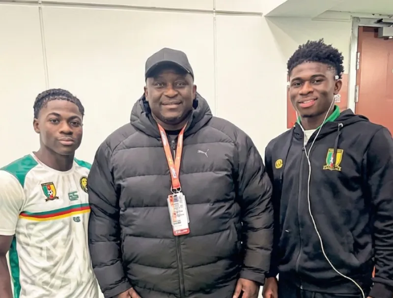 Fabrice Do Marcolino et Carlos Baleba , l’un de ses poulains