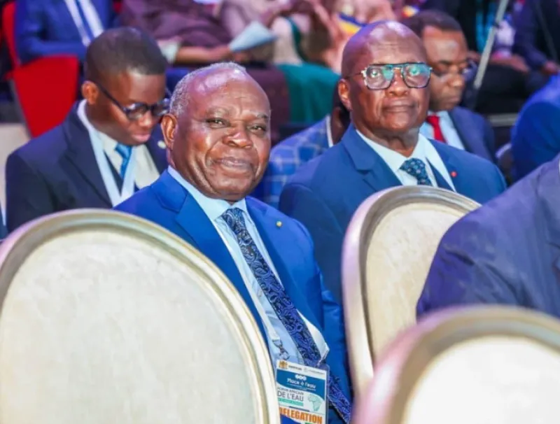 Philippe Tanangoye, ministre de l’accès universel à l’eau et à l’énergie au Forum africain de l'eau à N'Djamena 